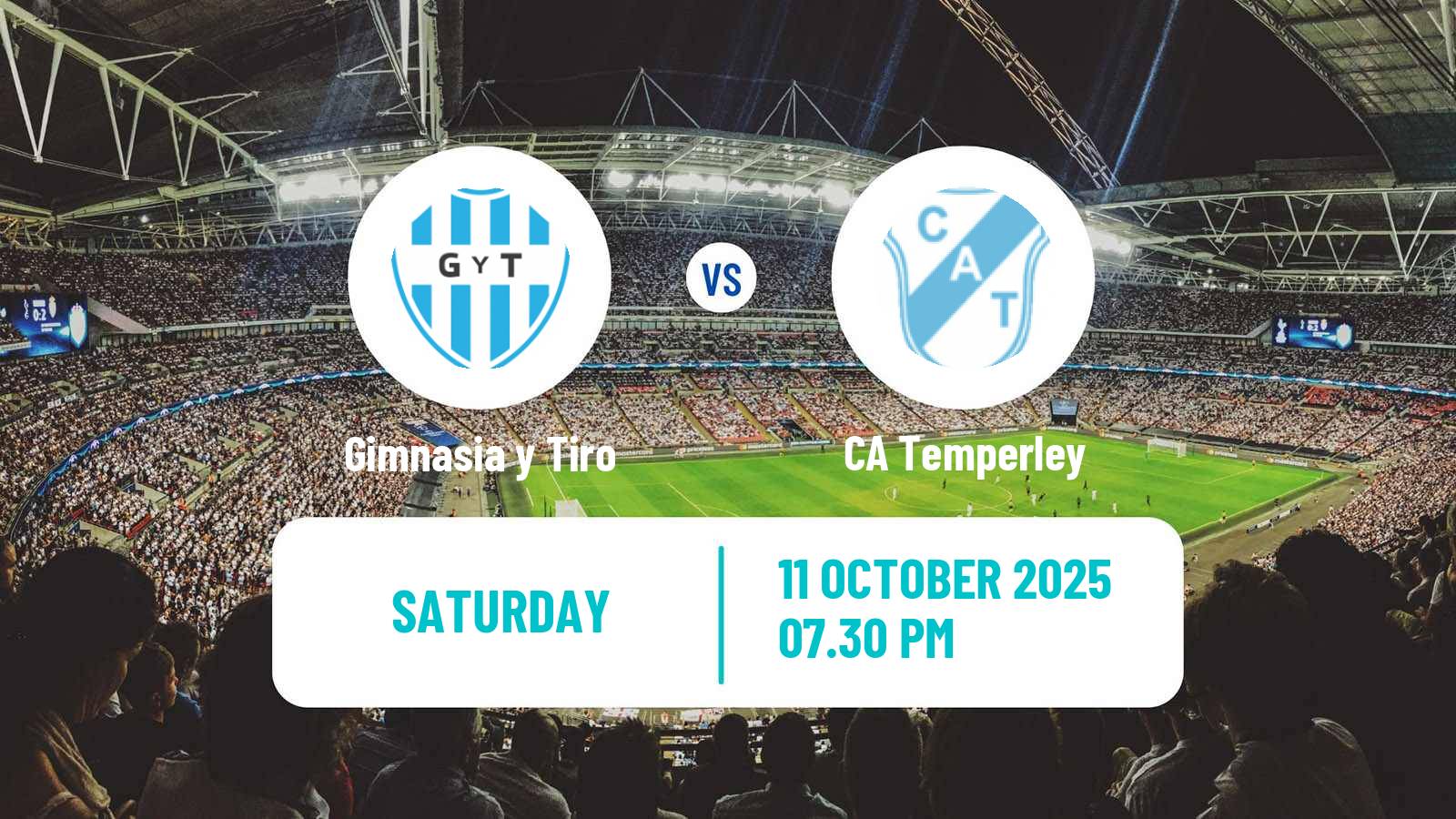 Football Argentinian Primera Nacional Gimnasia y Tiro - Temperley