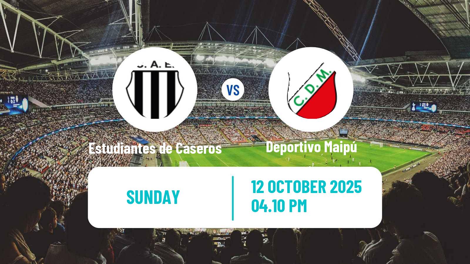 Football Argentinian Primera Nacional Estudiantes de Caseros - Deportivo Maipú