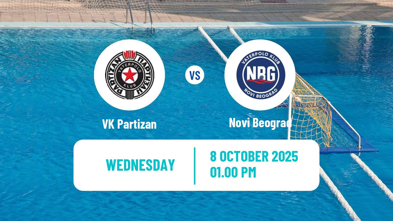 Water polo Regional League Water Polo Partizan - Novi Beograd