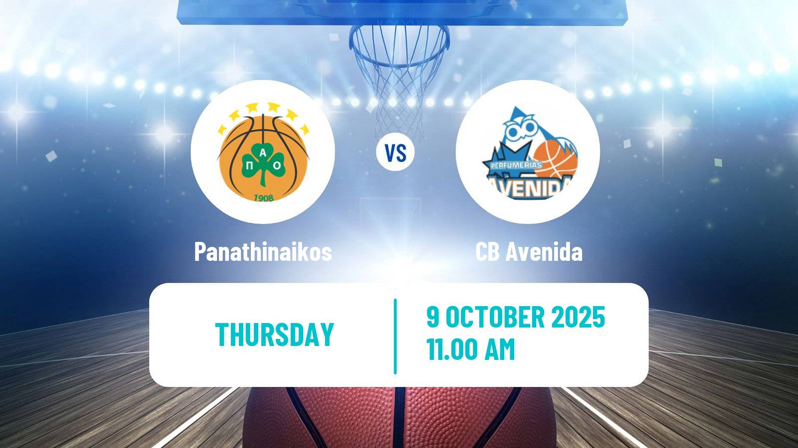 Basketball Eurocup Women Panathinaikos - CB Avenida