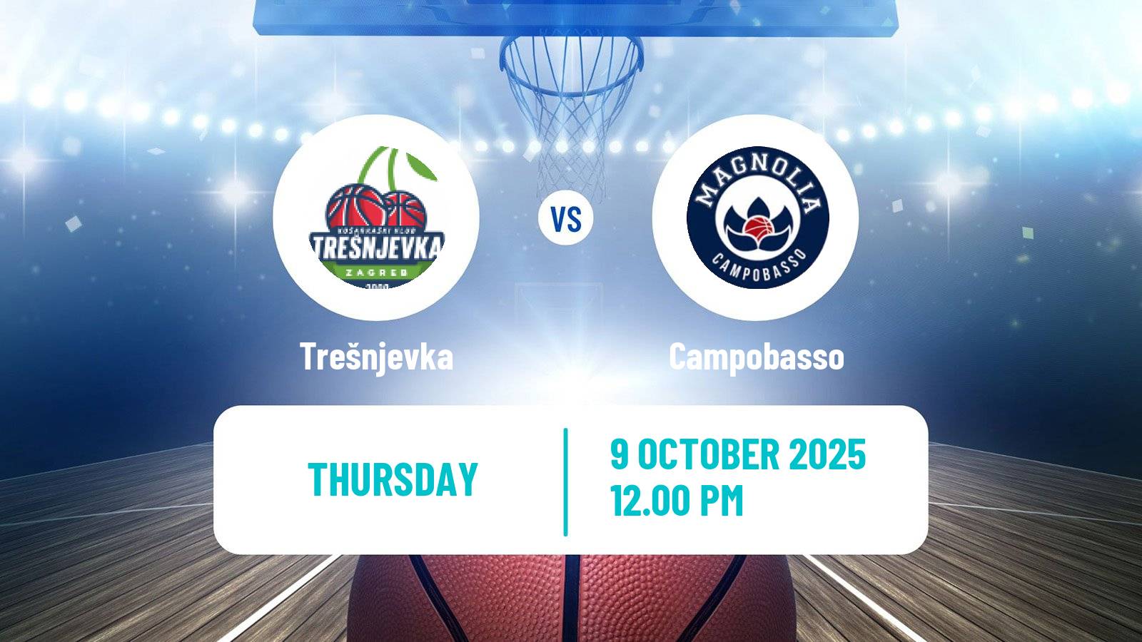 Basketball Eurocup Women Trešnjevka - Campobasso