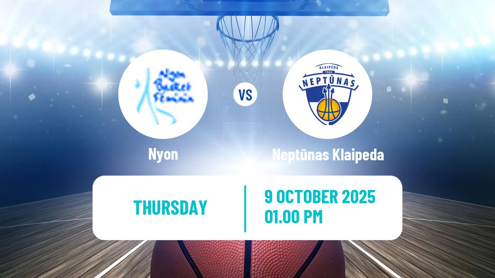 Basketball Eurocup Women Nyon - Neptūnas Klaipeda