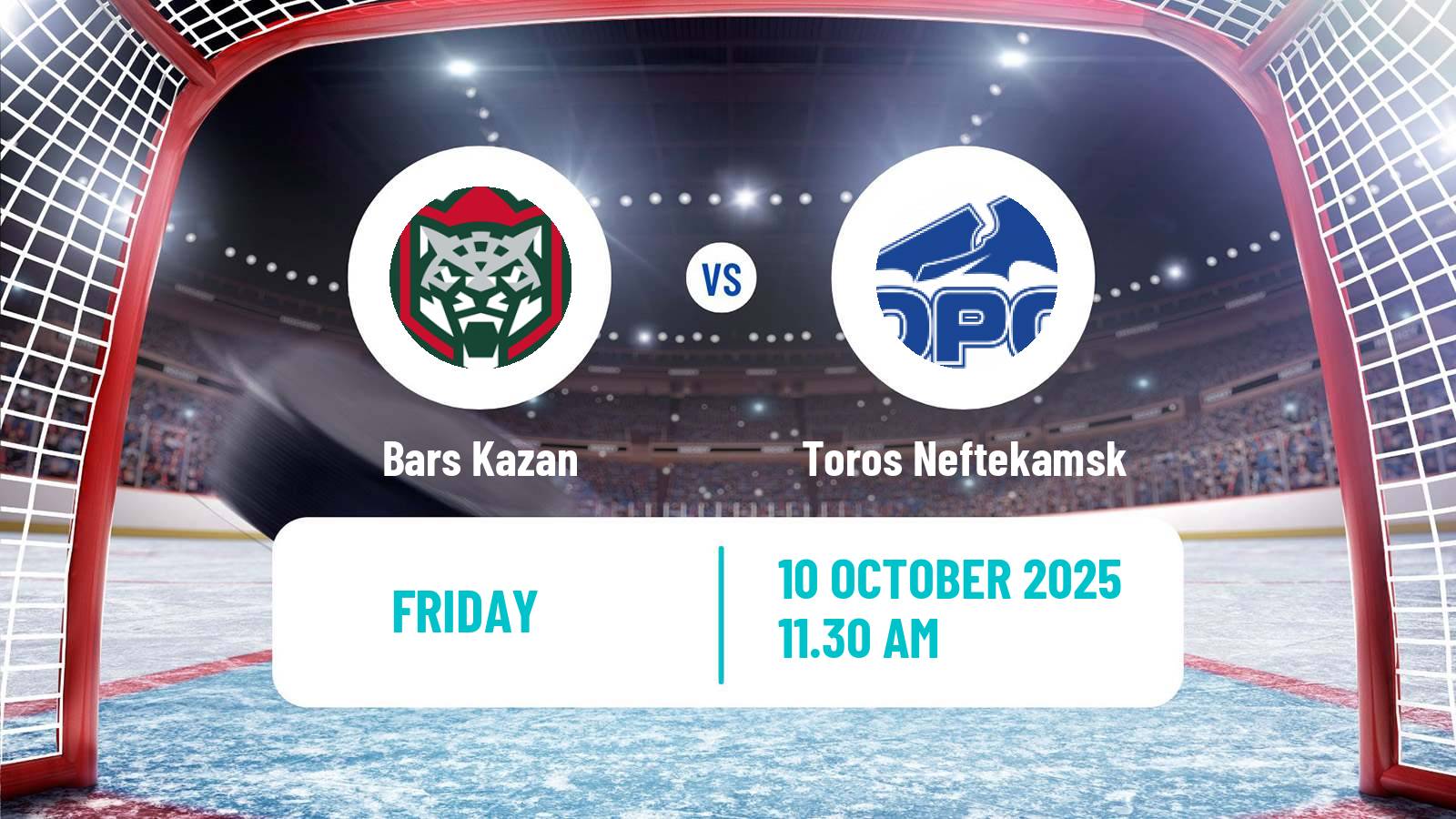 Hockey VHL Bars Kazan - Toros Neftekamsk