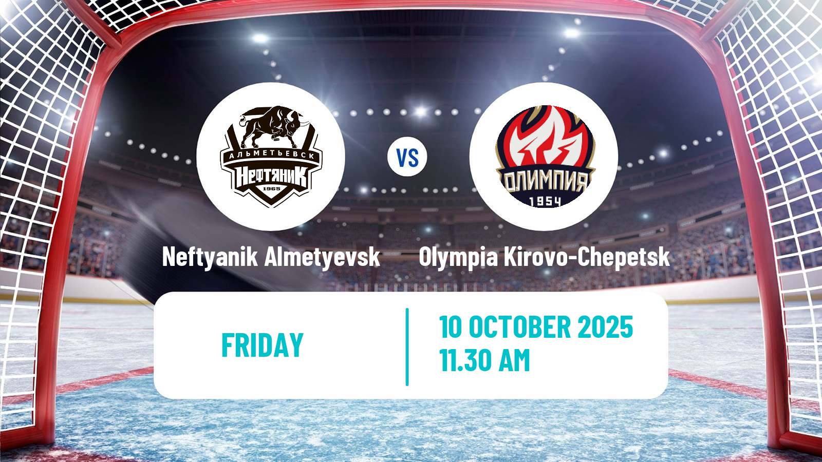 Hockey VHL Neftyanik Almetyevsk - Olympia Kirovo-Chepetsk