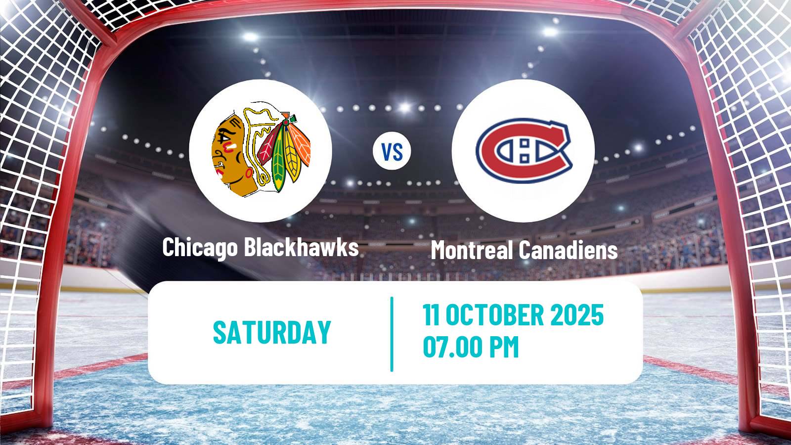 Hockey NHL Chicago Blackhawks - Montreal Canadiens