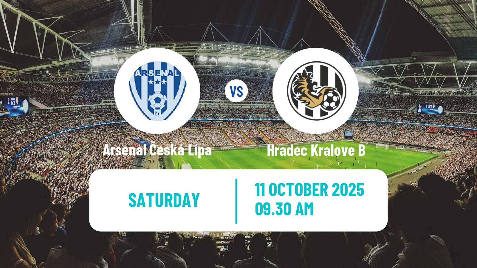 Football Czech CFL Group B Arsenal Česká Lípa - Hradec Kralove B