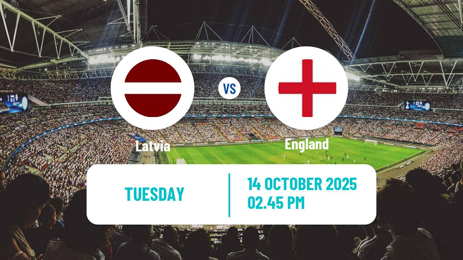 Football FIFA World Cup Latvia - England