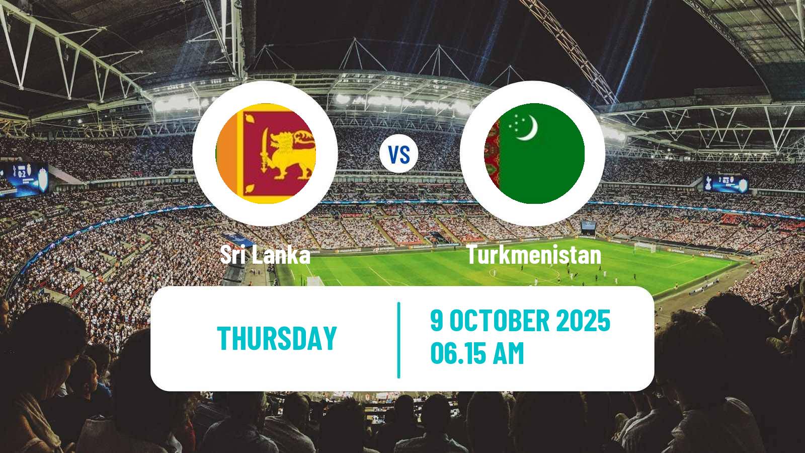 Football Asian Cup Sri Lanka - Turkmenistan