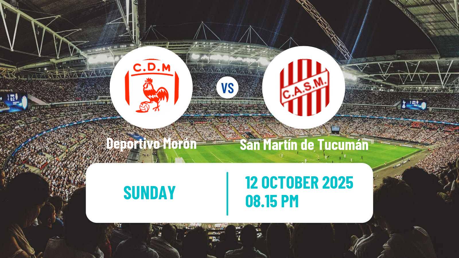 Football Argentinian Primera Nacional Deportivo Morón - San Martín de Tucumán