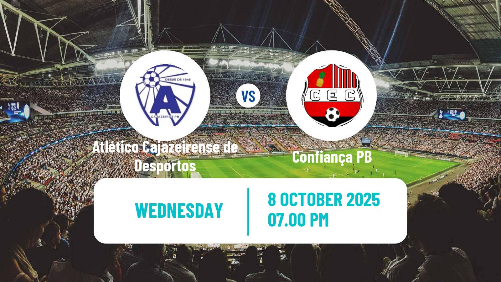 Football Brazilian Campeonato Paraibano 2 Atlético Cajazeirense de Desportos - Confiança PB