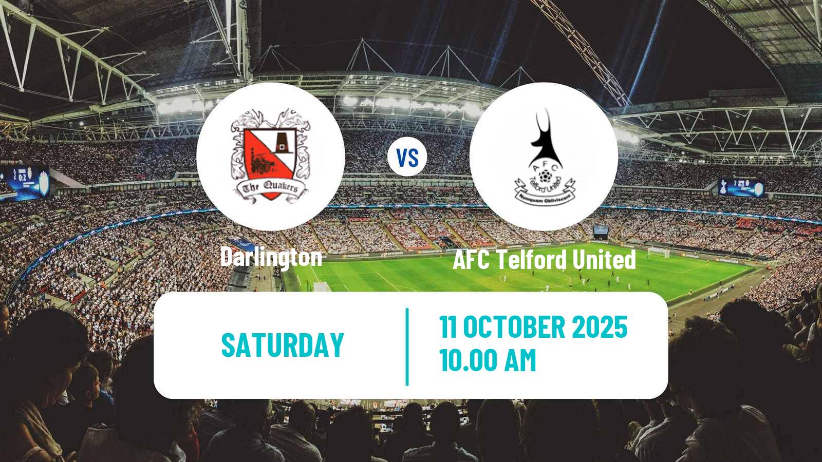 Football English FA Cup Darlington - AFC Telford United Football English FA Cup Darlington - AFC Telford United