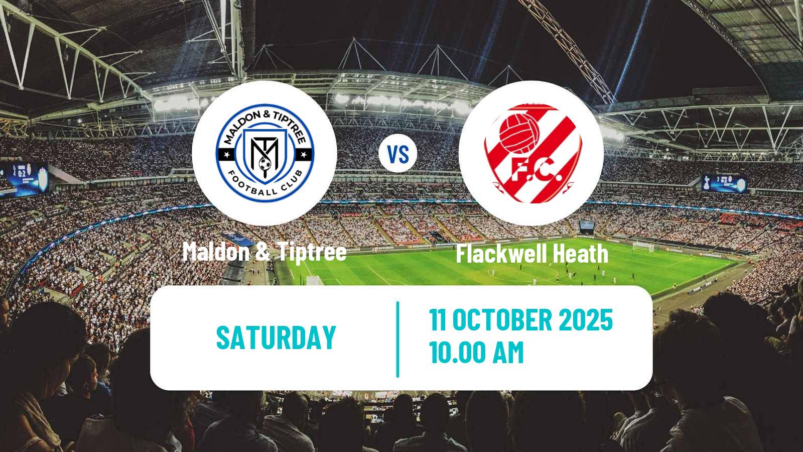 Football English FA Cup Maldon & Tiptree - Flackwell Heath