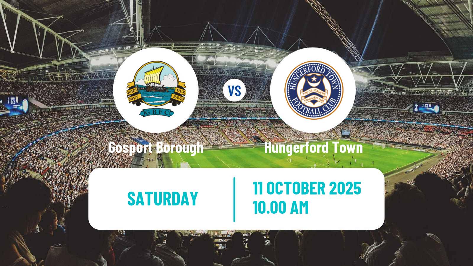 Football English Southern League South Division Gosport Borough - Hungerford Town