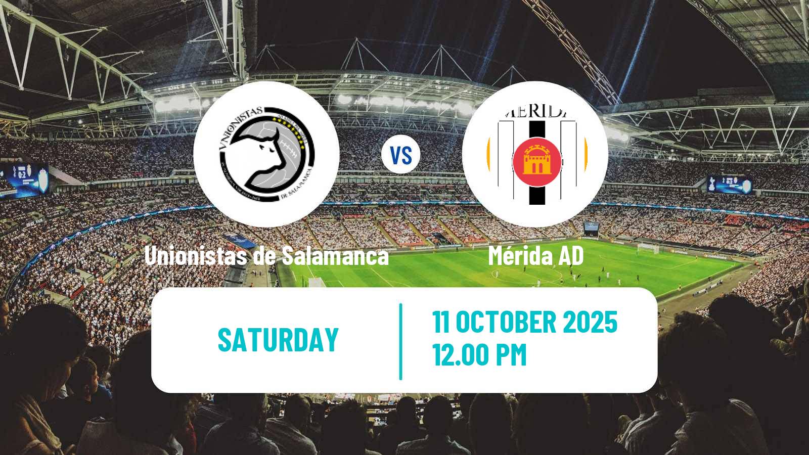 Football Spanish Primera RFEF Group 1 Unionistas de Salamanca - Mérida AD