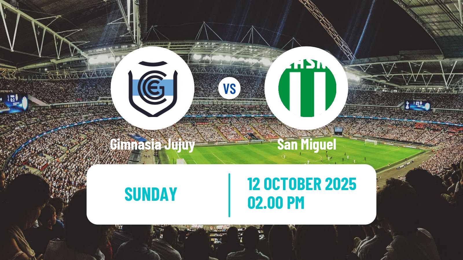 Football Argentinian Primera Nacional Gimnasia Jujuy - San Miguel
