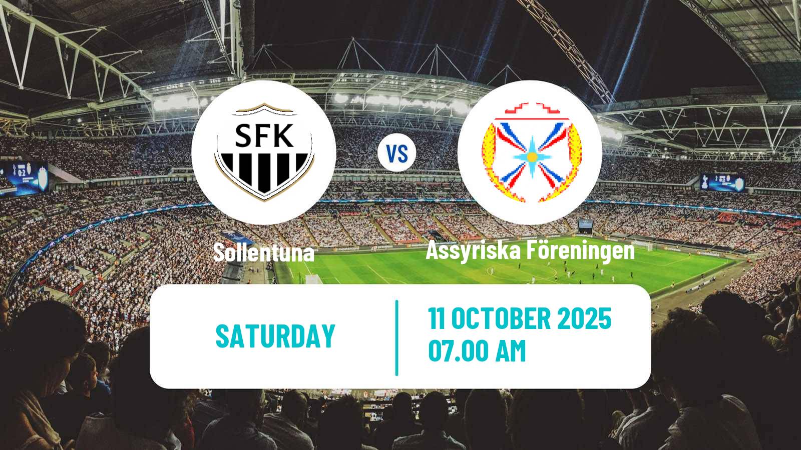 Football Swedish Division 1 Norra Sollentuna - Assyriska Föreningen