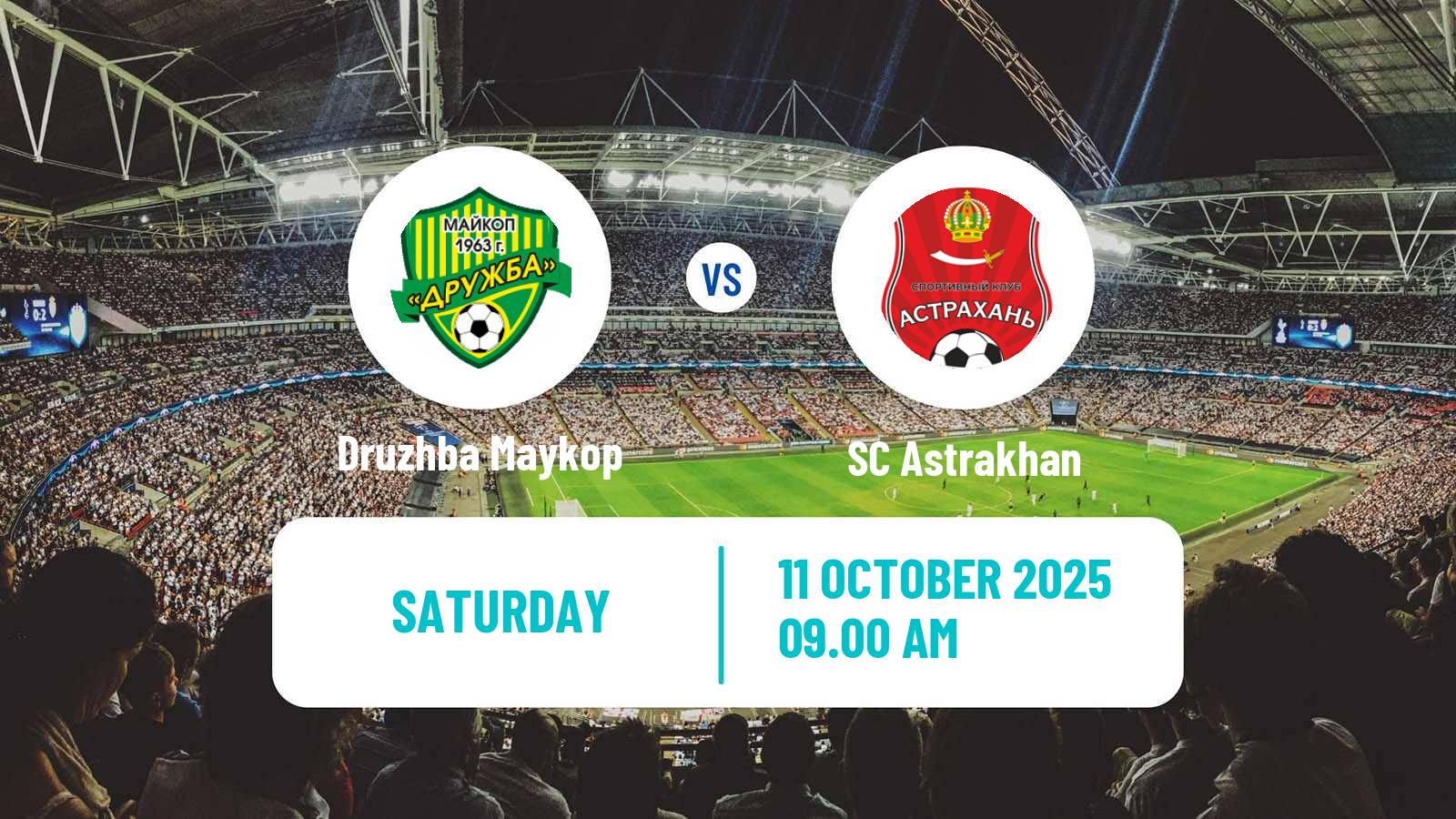 Football FNL 2 Division B Group 1 Druzhba Maykop - Astrakhan