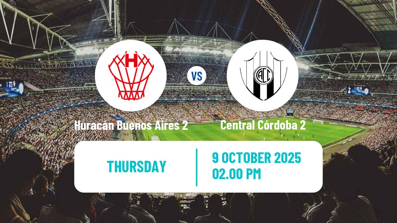 Football Argentinian Reserve League Huracán Buenos Aires 2 - Central Córdoba 2