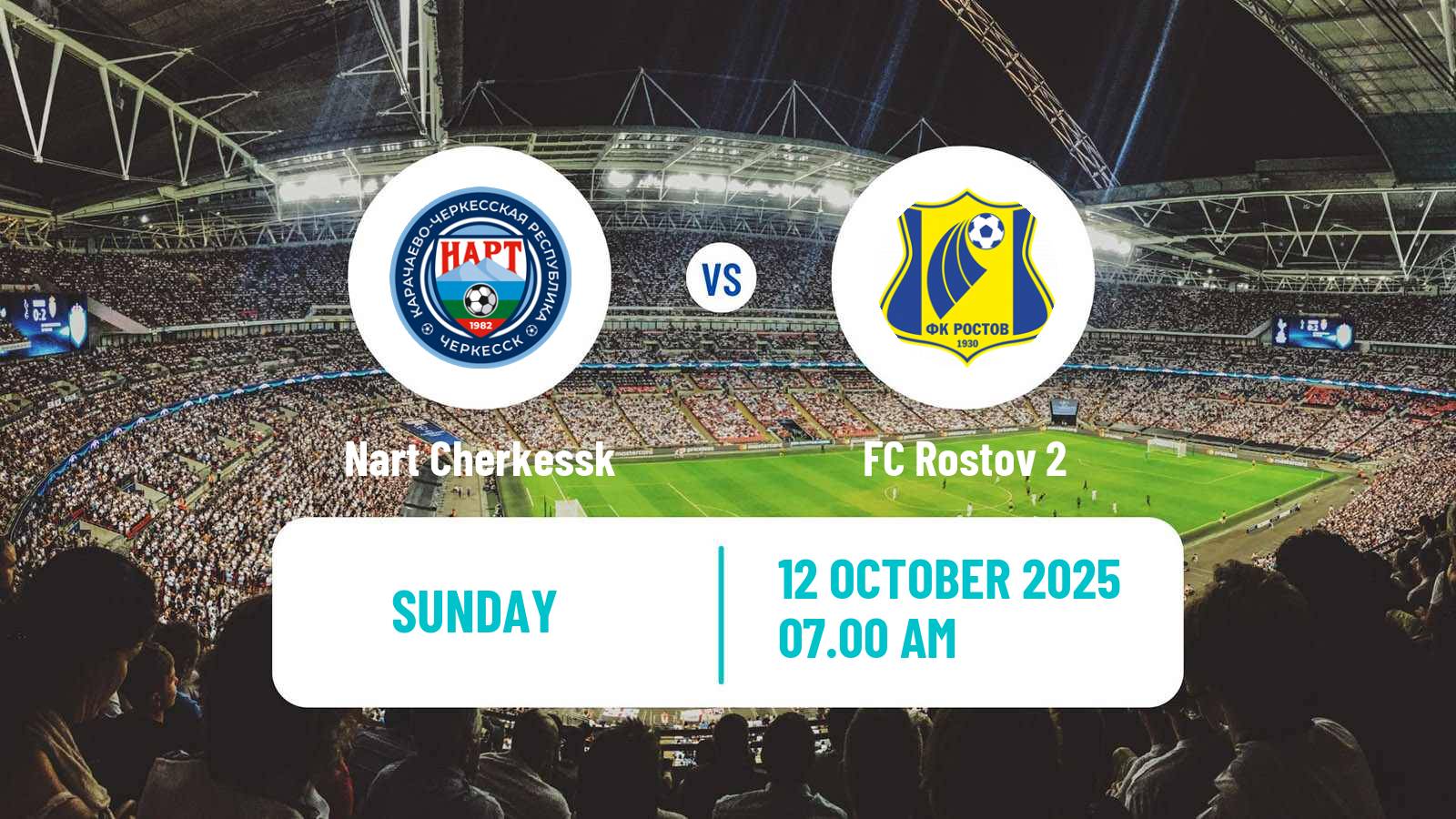 Football FNL 2 Division B Group 1 Nart Cherkessk - Rostov 2
