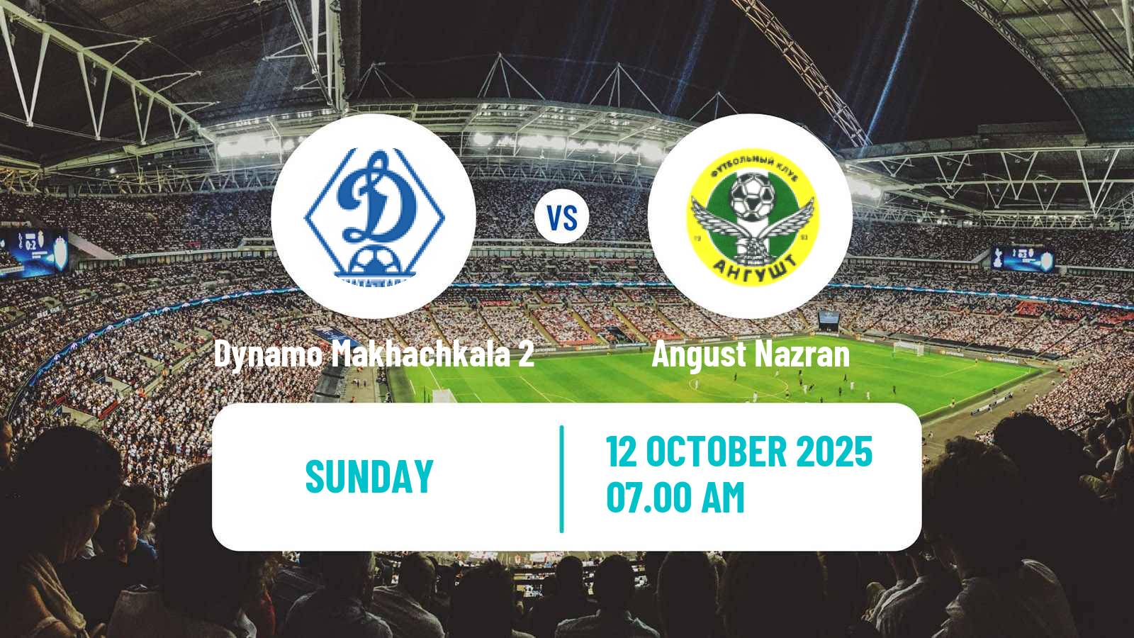 Football FNL 2 Division B Group 1 Dynamo Makhachkala 2 - Angust Nazran