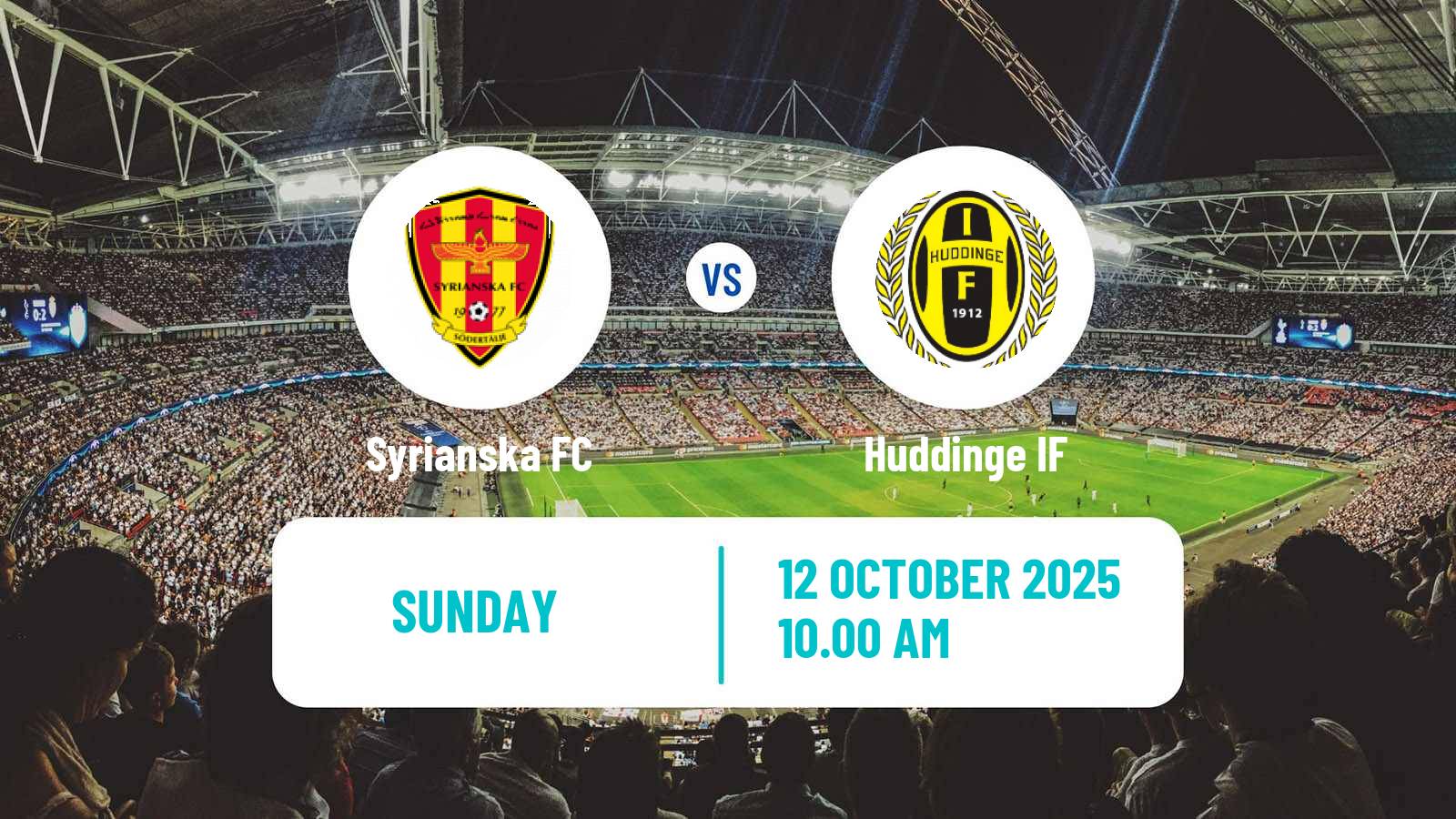 Football Swedish Division 2 - Södra Svealand Syrianska - Huddinge