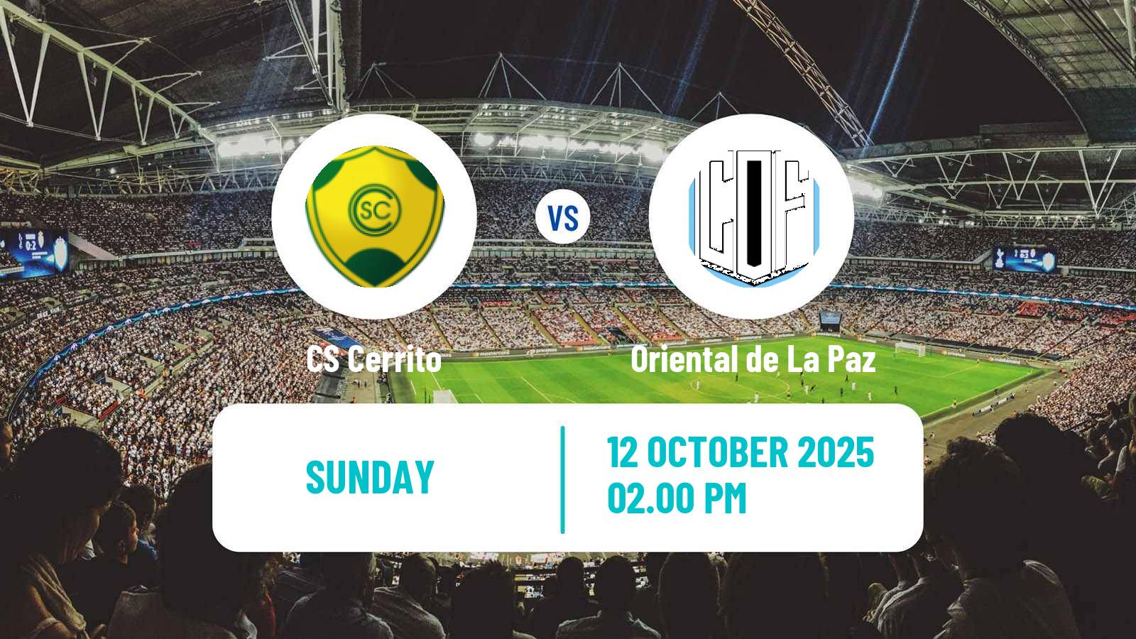 Football Uruguayan Segunda Division Cerrito - Oriental de La Paz