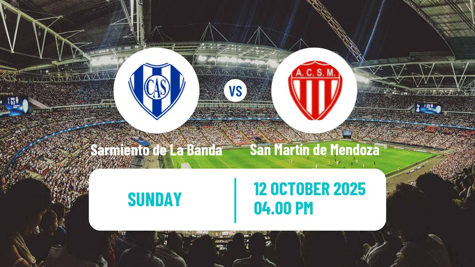 Football Argentinian Torneo Federal Sarmiento de La Banda - San Martín de Mendoza
