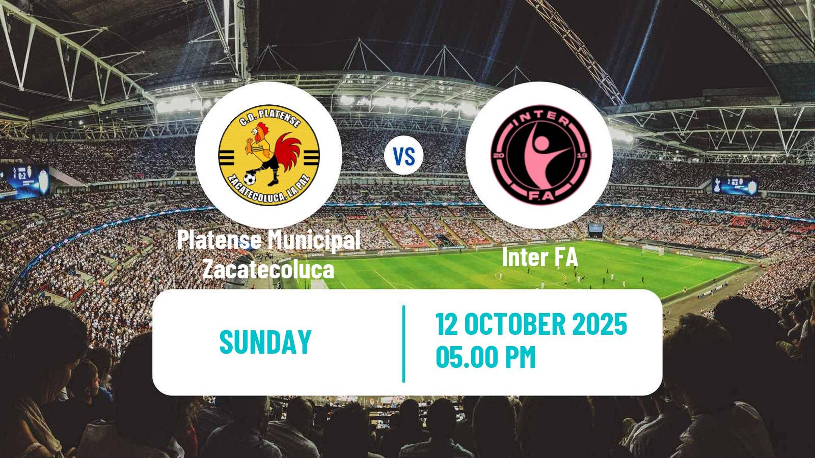 Football El Salvador Primera Division Platense Municipal Zacatecoluca - Inter FA