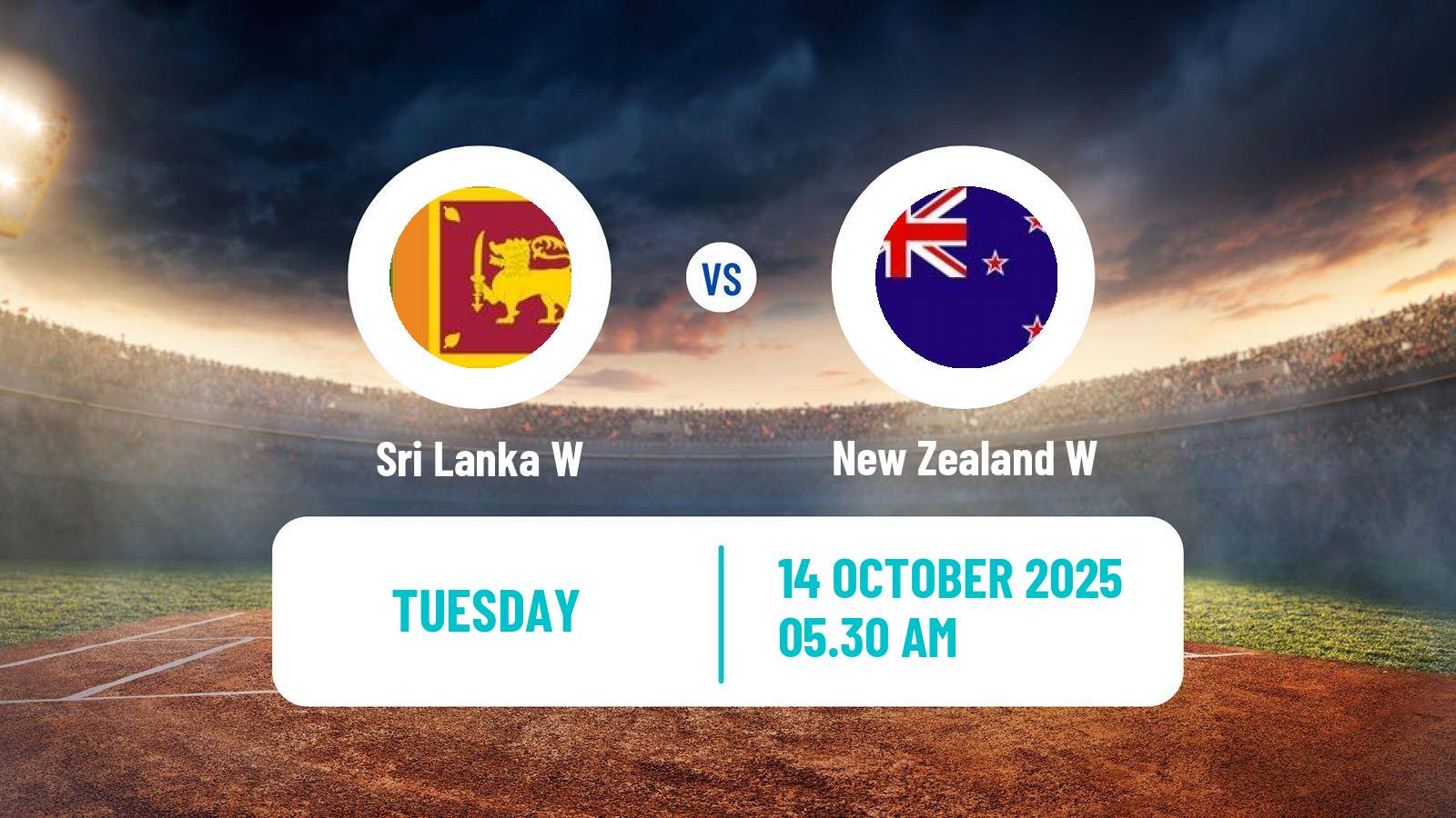 Cricket ICC World Cup Women Sri Lanka W - New Zealand W