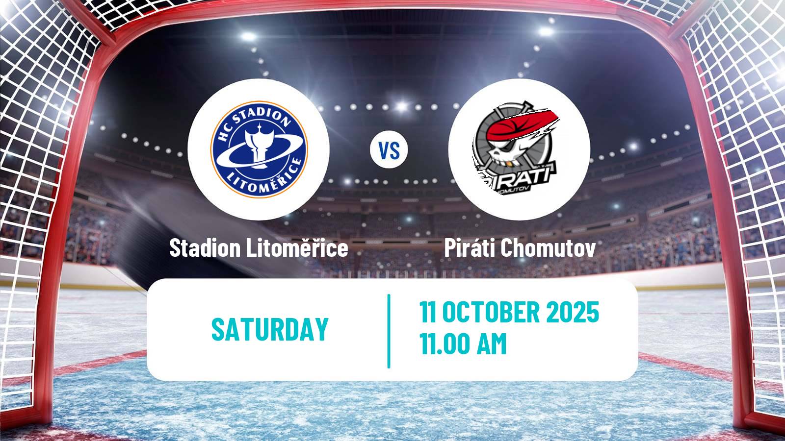 Hockey Czech Chance Liga Stadion Litoměřice - Piráti Chomutov