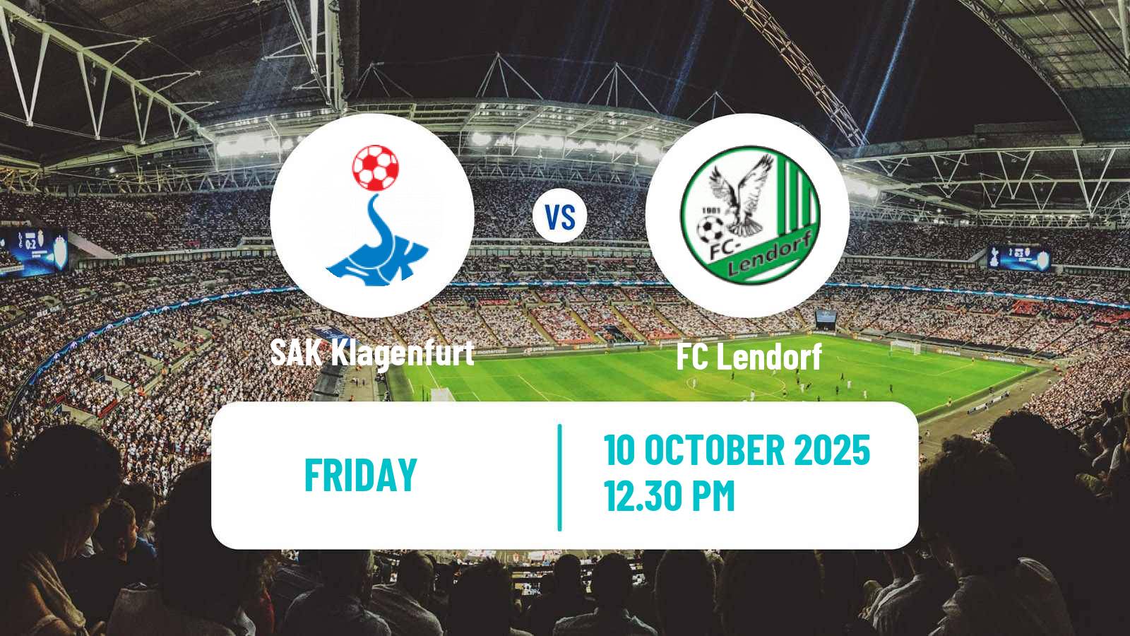 Football Austrian Landesliga Karnten SAK Klagenfurt - Lendorf