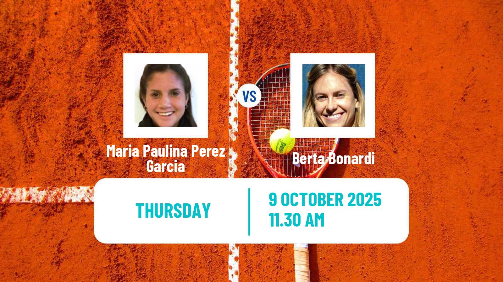 Tennis ITF W15 Sao Joao Da Boa Vista Women Maria Paulina Perez Garcia - Berta Bonardi