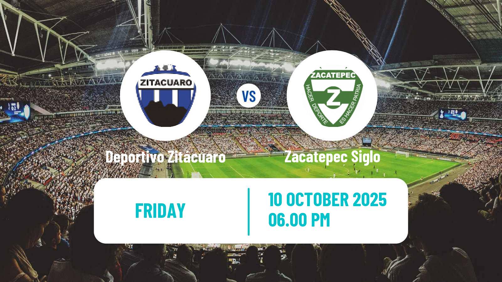 Football Mexican Liga Premier Serie A Deportivo Zitácuaro - Zacatepec Siglo