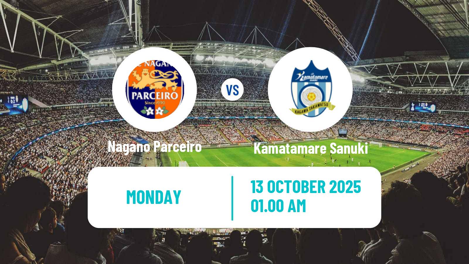 Football Japan J3 League Nagano Parceiro - Kamatamare Sanuki