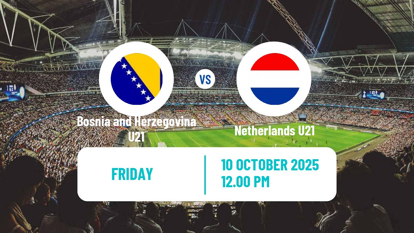 Football UEFA Euro U21 Bosnia and Herzegovina U21 - Netherlands U21