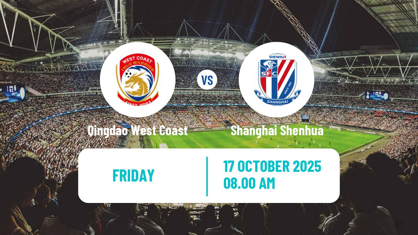 Football Chinese Super League Qingdao West Coast - Shanghai Shenhua