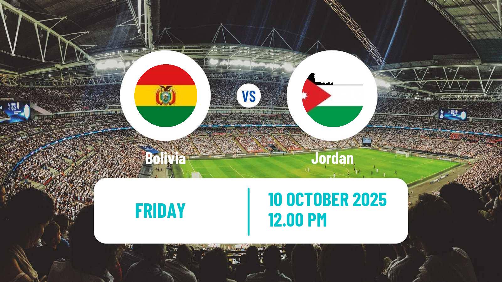 Football Friendly Bolivia - Jordan