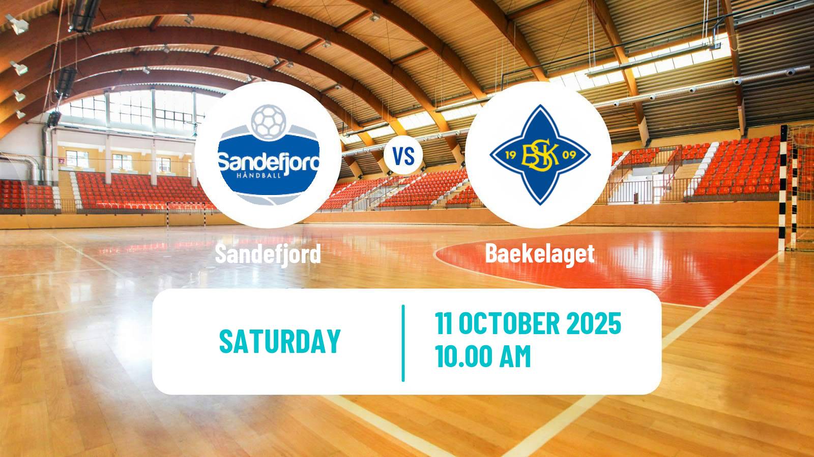 Handball Norwegian Eliteserien Handball Sandefjord - Baekelaget