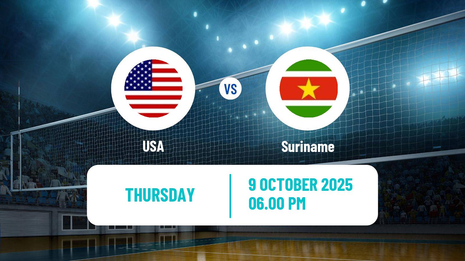 Volleyball Pan-American Cup Final Six Volleyball USA - Suriname