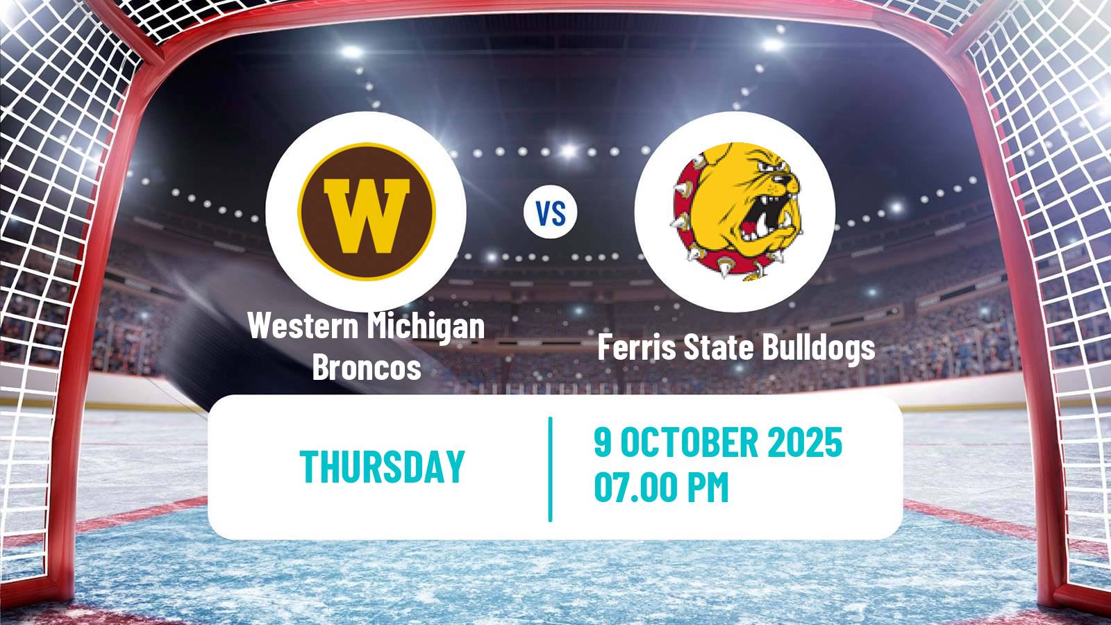 Hockey NCAA Hockey Western Michigan Broncos - Ferris State Bulldogs