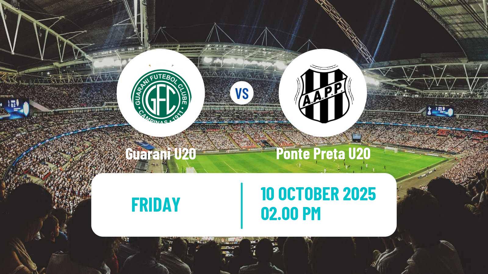 Football Brazilian Paulista U20 Guarani U20 - Ponte Preta U20