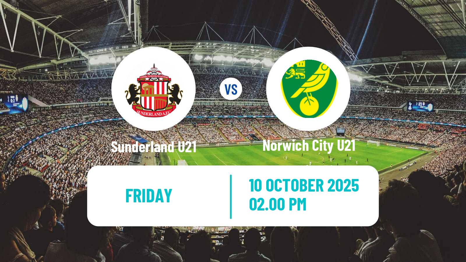 Football English Premier League Cup Sunderland U21 - Norwich City U21