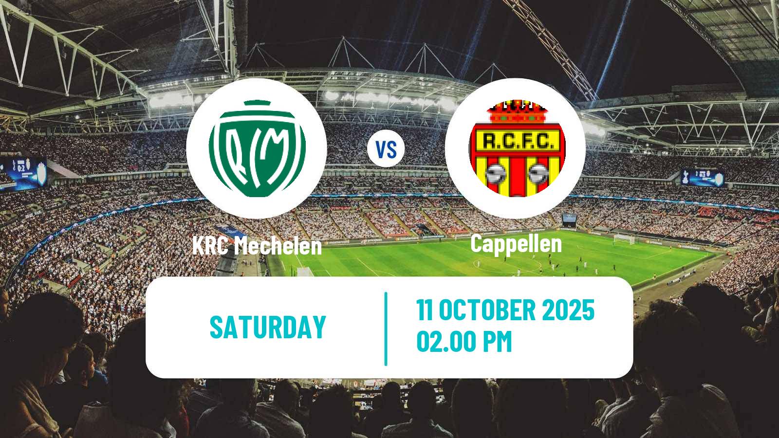 Football Belgian Second Amateur Division Group B KRC Mechelen - Cappellen