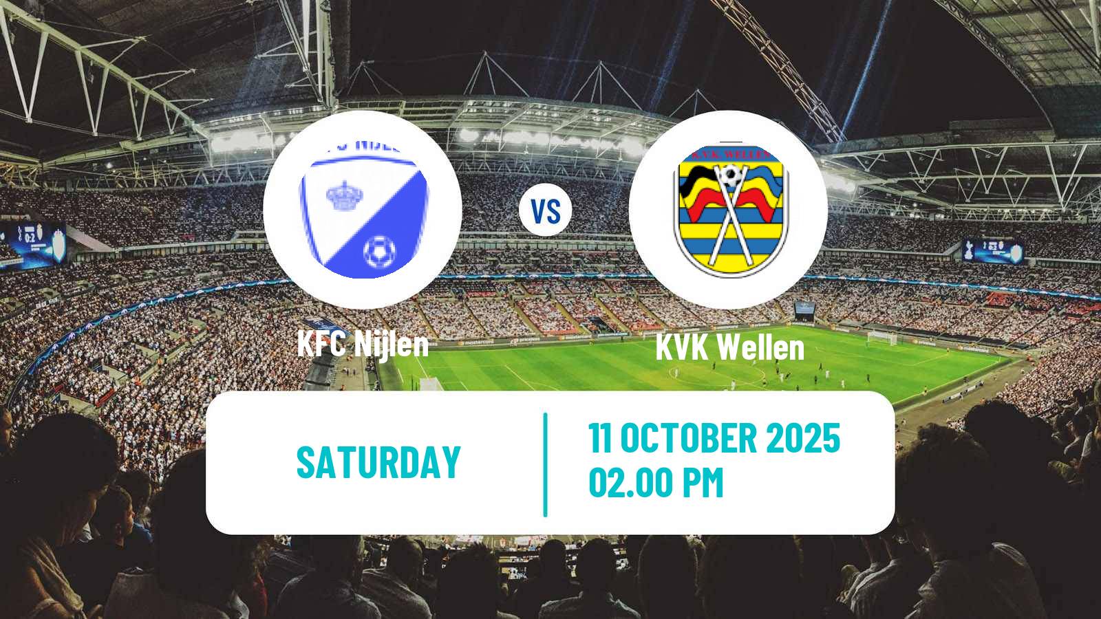 Football Belgian Second Amateur Division Group B Nijlen - Wellen