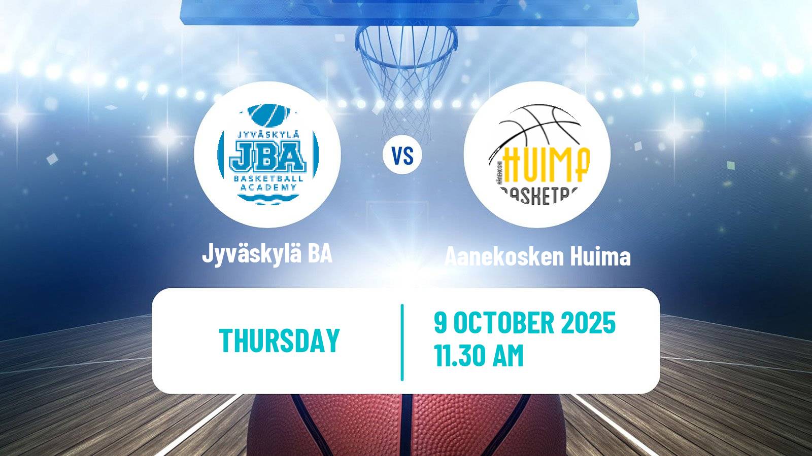 Basketball Finnish I Divisioona A Basketball Jyväskylä BA - Aanekosken Huima