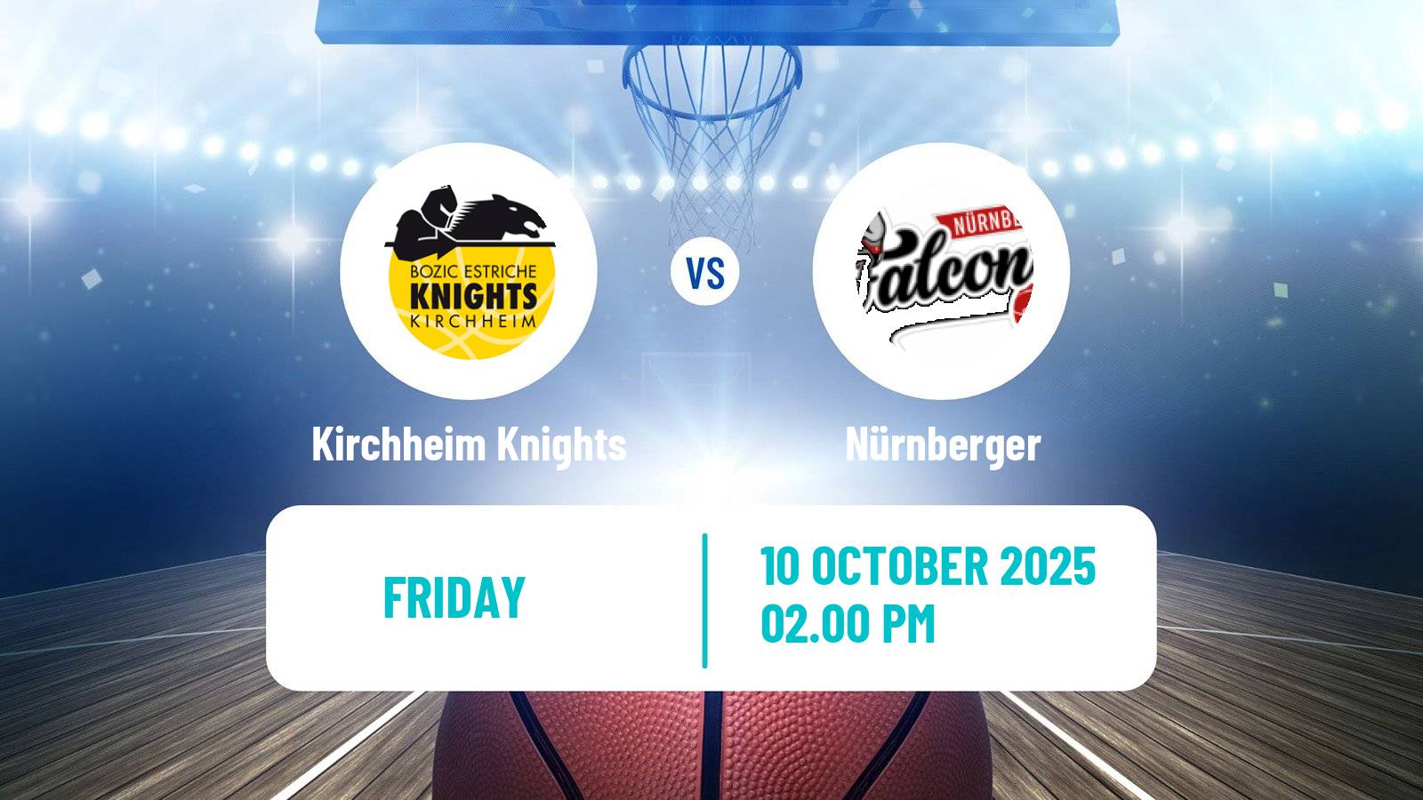Basketball German Pro A Basketball Kirchheim Knights - Nürnberger