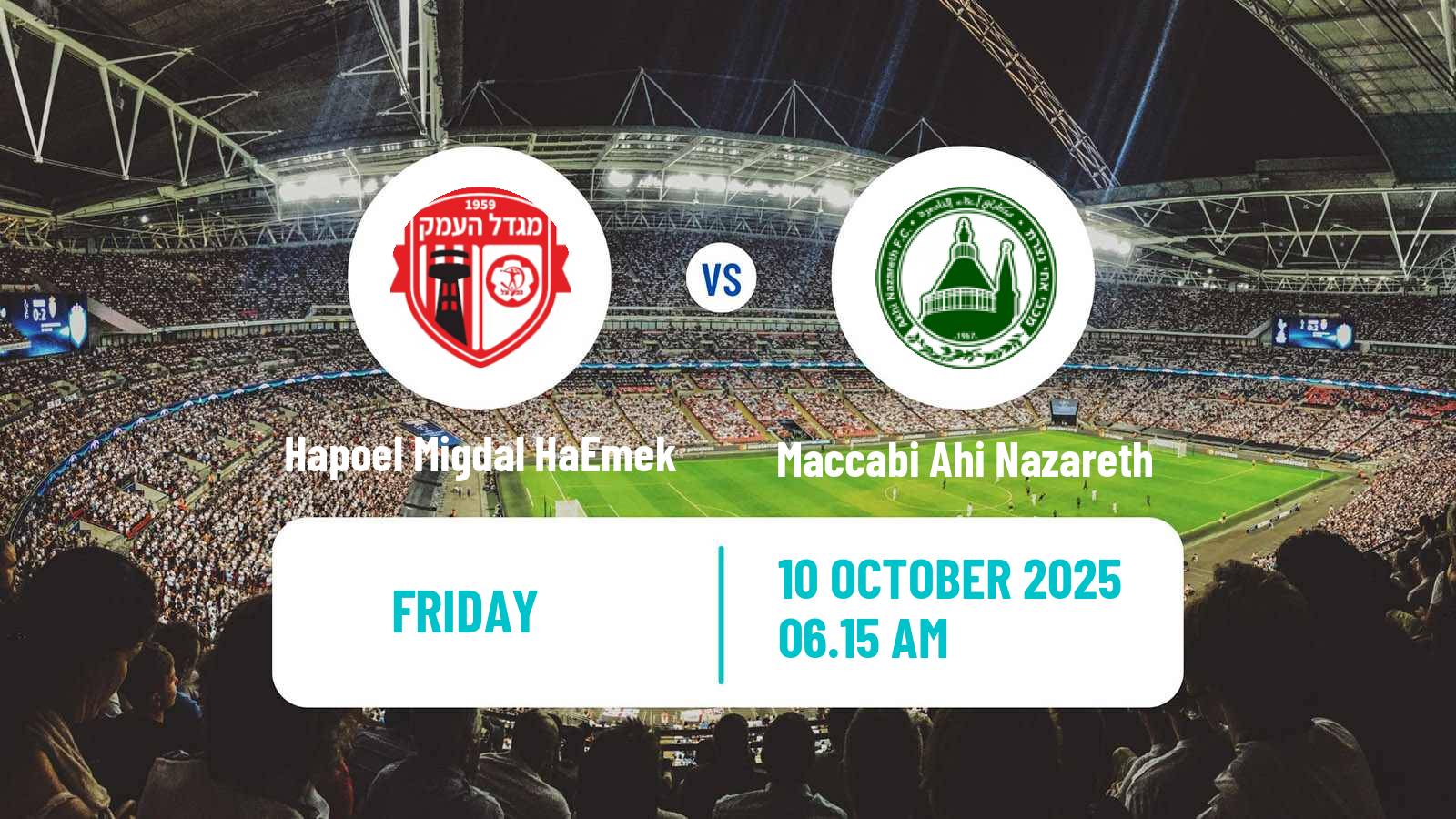 Football Israeli Liga Alef North Hapoel Migdal HaEmek - Maccabi Ahi Nazareth