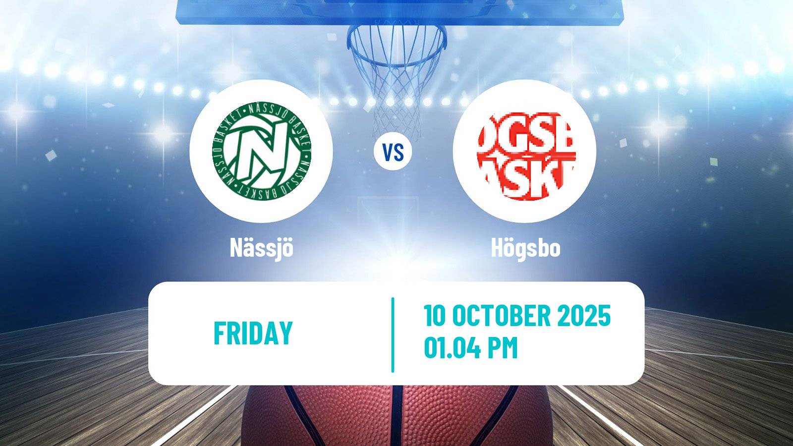 Basketball Swedish Basketligan Nässjö - Högsbo