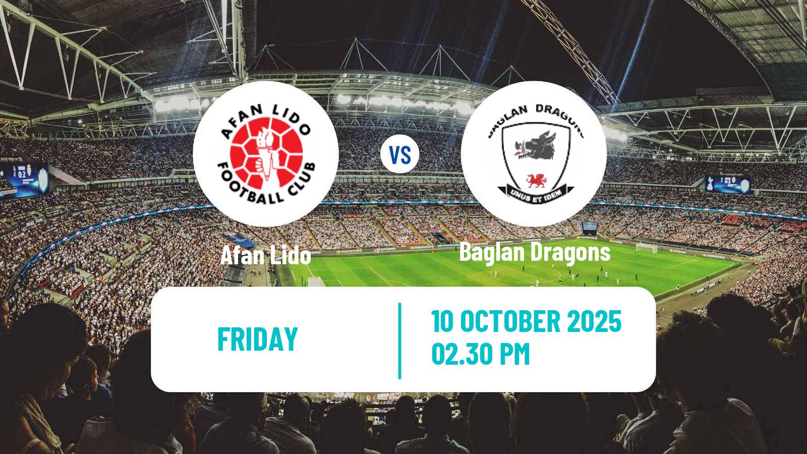 Football Welsh Cymru South Afan Lido - Baglan Dragons