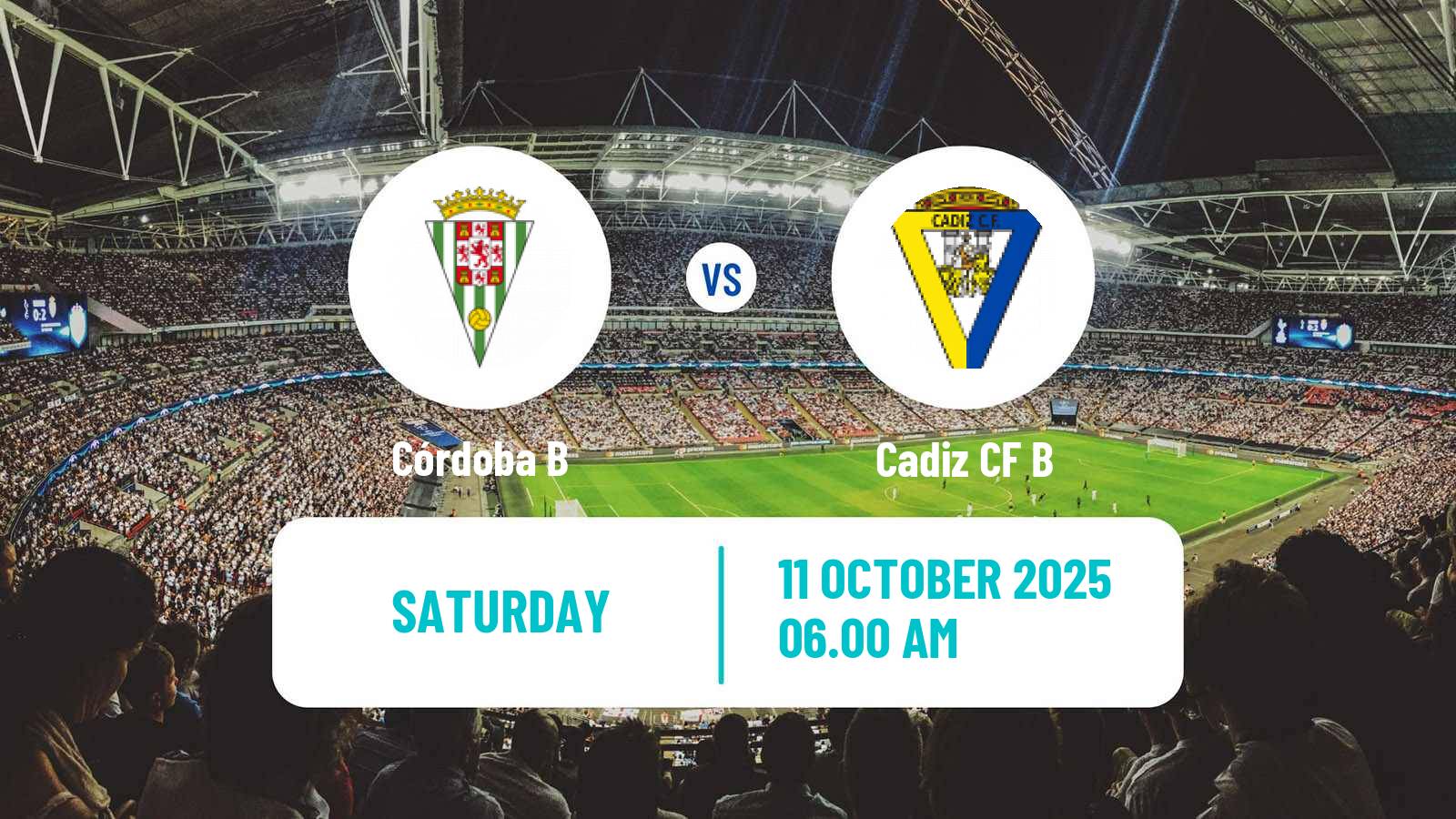 Football Spanish Tercera RFEF - Group 10 Córdoba B - Cadiz CF B